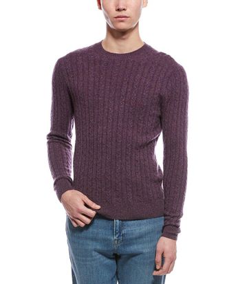 Raffi Cashmere Cable Crewneck Sweater
