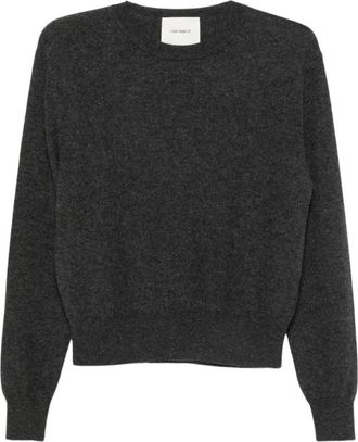 Lisa Yang Greer Sweater - Dames - Ronde hals truien - Grijs - XS - Kasjmier - Truien & Vesten