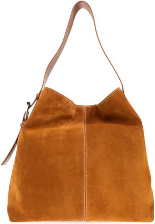 Alexander McQueen T-Bar Sling tas - Dames - Shoppers - Bruin - ONE Size - Leer - Tassen