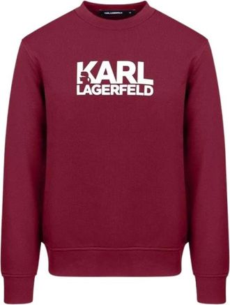 Karl Lagerfeld Sweatshirt - Heren - Sweatshirts - Bruin - S - Katoen - Hoodies & sweatvesten