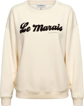 &Co Woman Hoodies & sweatvesten, Dames, Beige, 3Xl, Katoen, Le Marais Sweater