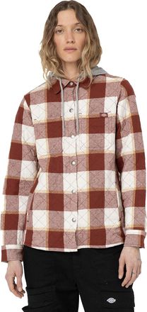 Dickies Flannel Shirt Jacket Womens - Red - Size X-Large