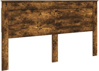 vidaXL Cabecero Con Cabecera Roble Ahumado 200 Cm Madera Contrachapada Vidaxl