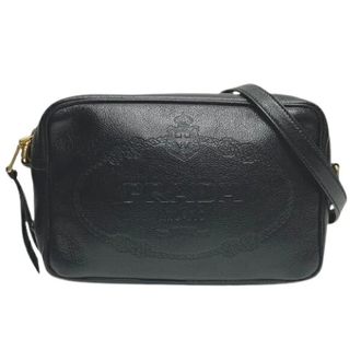 Prada Pre-owned Cross Body Bags, female, Black, Size: ONE SIZE Pre-owned Leather Cross Body Bag