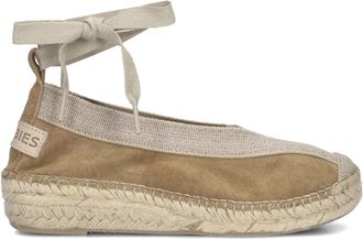 Shabbies Amsterdam Beige Espadrilles voor dames - Dames - Espadrilles - Beige - 37 EU - Linnen - Schoenen