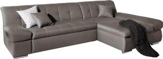 Domo Collection Ecksofa »Mona L-Form« wahlweise mit Bettfunktion