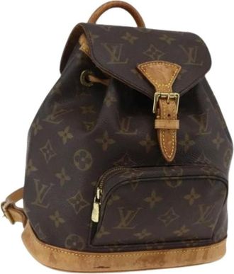 Louis Vuitton Pre-owned Backpacks, female, Brown, Size: ONE SIZE Pre-owned Canvas Backpack
