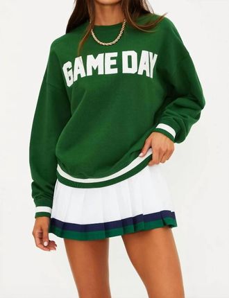 Beach Riot Devyn Game Day Sweatshirt In Green