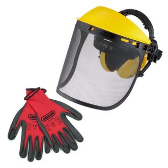 Oregon Scientific Kit De Seguridad Facial Para Trabajos Forestales Y De Jardiner&iacute;a: Visera + Protectores Auditivos Oregon 581188