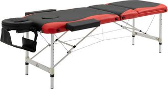 HOMCOM Camilla De Masaje Plegable 215x81x61-84cm Altura Ajustable Con Reposacabezas