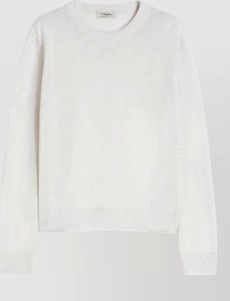 Max Mara linen ribbed crew-neck jumper
