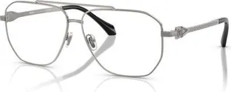 Versace 57mm Square optical glasses in Grey at Nordstrom