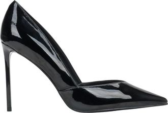 Estro & Luminara Elegante pumps met naaldhak en spitse neus - Dames - Schoenen - Zwart - Maat: 39 EU Katoen