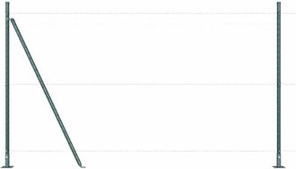 vidaXL Vidaxl - Fence Post 52 pcs Silver 3.2 x 3.2 x 83.5 cm Steel