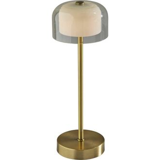 Adesso Benji Cordless LED Lamp in Antique Brass at Nordstrom