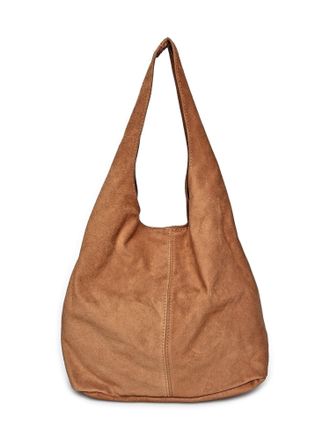 Anna Luchini Brown Rundleer Tas
