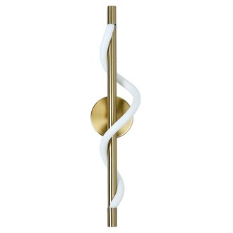 OEM L&aacute;mpara De Pared Vertical Moderna Color Oro Con Led De Color Variable De 12w Meleca Light Prestige