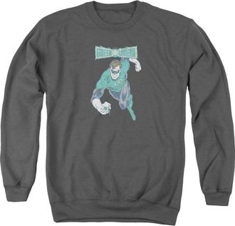 Gildan DC Comics Desaturated Green Lantern Adult Crewneck Sweatshirt