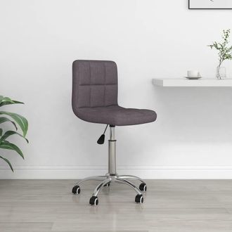 vidaXL Silla De Oficina Giratoria Tela Gris Taupe Vidaxl