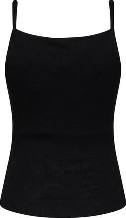 Vivienne Westwood Womens Top Anna Ribbed Jersey Black Tops