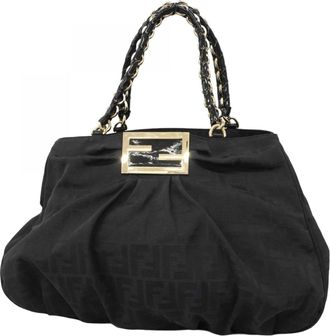 Fendi Black Nylon Tote Bag (Pre-Owned)