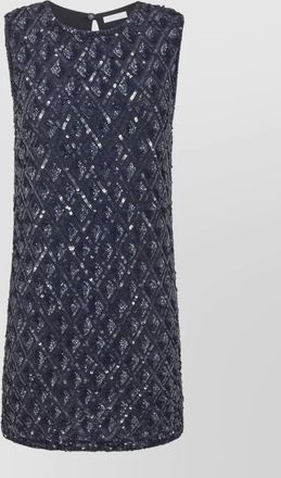 P.A.R.O.S.H. embroidered sleeveless mini dress