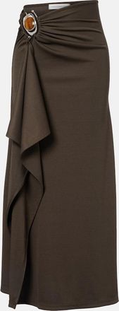 CHRISTOPHER ESBER Occhio embellished jersey maxi skirt
