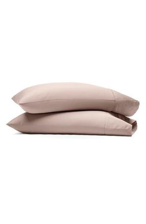 Boll & Branch Set of 2 Signature Hemmed Pillowcases in Dusty Rose at Nordstrom, Size Standard