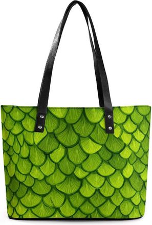 Generic Snakeskin Pattern Print Tote Bags for Women Cute Shoulder Purses Handbags