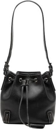 Burberry Pre-owned Bucket Bag - Dames - Vintage Tas - Zwart - ONE Size - Leer - Vintage