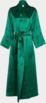 Loretta Caponi Porzia Silk Robe Size: XS