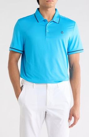 Original Penguin Tipped Knit Polo in Malibu Blue at Nordstrom Rack, Size Xx-Large