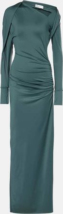 Victoria Beckham Ruched asymmetric gown