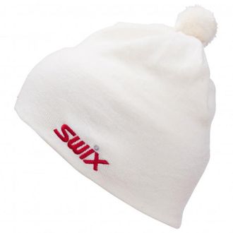 Swix Tradition Hat with Flag M&uuml;tze - Unisex | wei&szlig;/grau