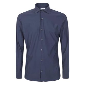 Tintoria Mattei Casual Shirts - Heren - Casual Overhemden - Blauw - 2XL - Overhemden
