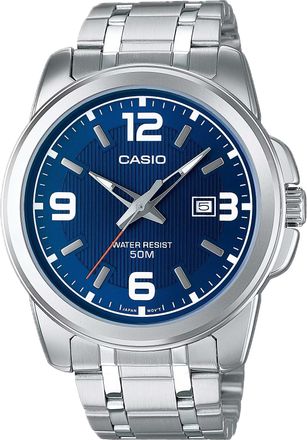 Casio Womens Blue Dial Stainless Steel Bracelet Watch - LTP-1314D-2AVDF