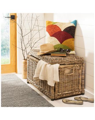 Jonathan Y Designs Elijah Wicker Storage Trunk