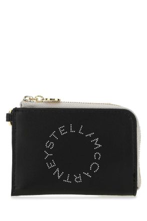 カードケース・名刺入れ Stella Mccartney Black shaggy deer Falabella card holder STELLA MCCARTNEY Shaggy Deer Falabella Zip Card Holder Black