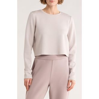 Spanx Long Sleeve Knit T-Shirt in French Grey at Nordstrom Rack, Size X-Small