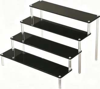 OEM Estante Expositor, Estante Expositor De Acr&iacute;lico, Estante Para Cajas Sorpresa, Estante Para Cupcakes, Negro, 30 X 27,2 X 20,4 Cm