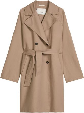 Marc O'Polo Trenchcoat Regular - Dames - Jas met riem - Bruin - M - Katoen - Jassen