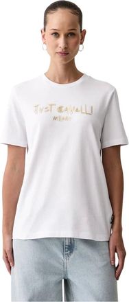 Just Cavalli T-shirt - Dames - Tops - Wit - Maat: S Katoen