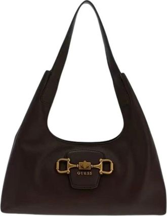 Guess Sunset Hobo Bag - Dames - Schoudertassen - Bruin - ONE Size - Leer - Tassen