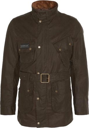 Barbour Slim Waxed Jacket Beech - Heren - Zomerjassen - Groen - L - Katoen - Jassen