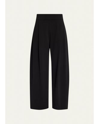 Lafayette 148 New York Walker Cropped Barrel-Leg Pants