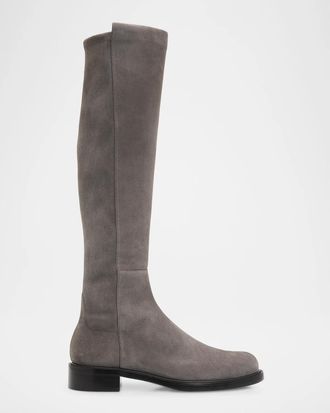 Stuart Weitzman 5050 Gisele Suede Over The Knee Boots