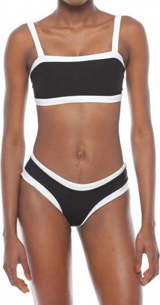 Maxine Vlad Crop Top & Apollo Bottom Set In Blanc