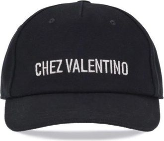 Valentino Garavani Chez Valentino Baseball Hat - Heren - Petten - Zwart - 59 CM - Katoen - Accessoires