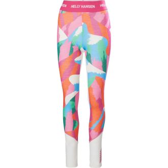 Helly Hansen Womens LIFA Merino Midweight Graphic Base Layer Pants White XL