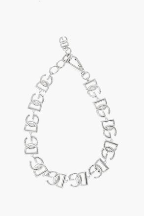 Dolce & Gabbana Brass Chain Necklace with Monogram Dolce & Gabbana